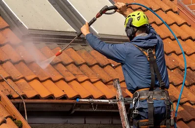 Démoussage et hydrofuge de toiture à Guinecourt